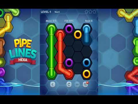 Screenshot 1 for Pipe Lines Hexa 2.4.64 APK + MOD