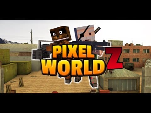 Screenshot 1 for Pixel Z World 3D Battle Survival TPS 1.0 MOD APK Unlocked