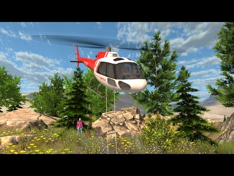 Screenshot 1 for Helicopter Rescue Simulator 2.02 MOD APK