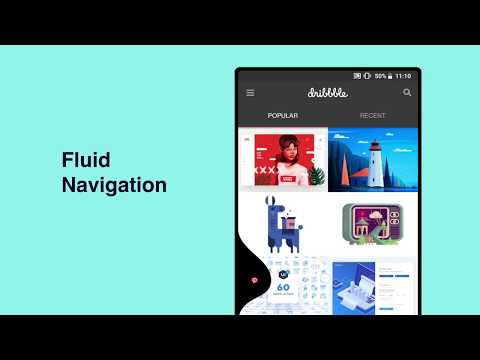 Screenshot 1 for Fluid Navigation Gestures 1.2.1-c [Mod Lite Pro]