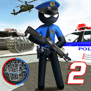 US Police Stickman Vegas Rope Hero City Gangster 2 1.2 MOD (Unlimited Coin) icon