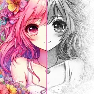 Draw Anime Sketch 2.5 MOD APK Premium Unlocked icon