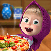 Masha and the Bear Pizzeria Game! Pizza Maker Game 1.0.2 Mod Unlocked / No Ads icon