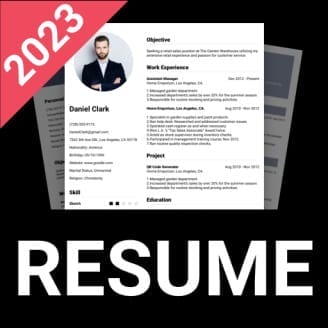 Resume Builder CV Maker 2023 1.01.43.1221.01 MOD APK VIP قفل شد icon