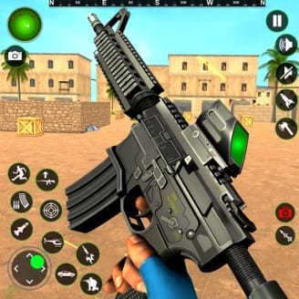 枪战 Fps 射击游戏 5.5 MOD APK 上帝模式，愚蠢的敌人 icon